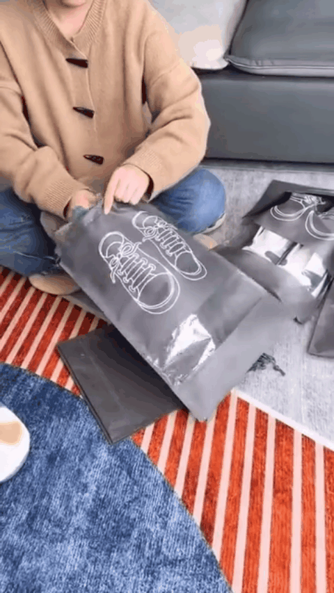 Shoe Bag - Transparent Window Portable Travel Dust-Proof Shoe Bags